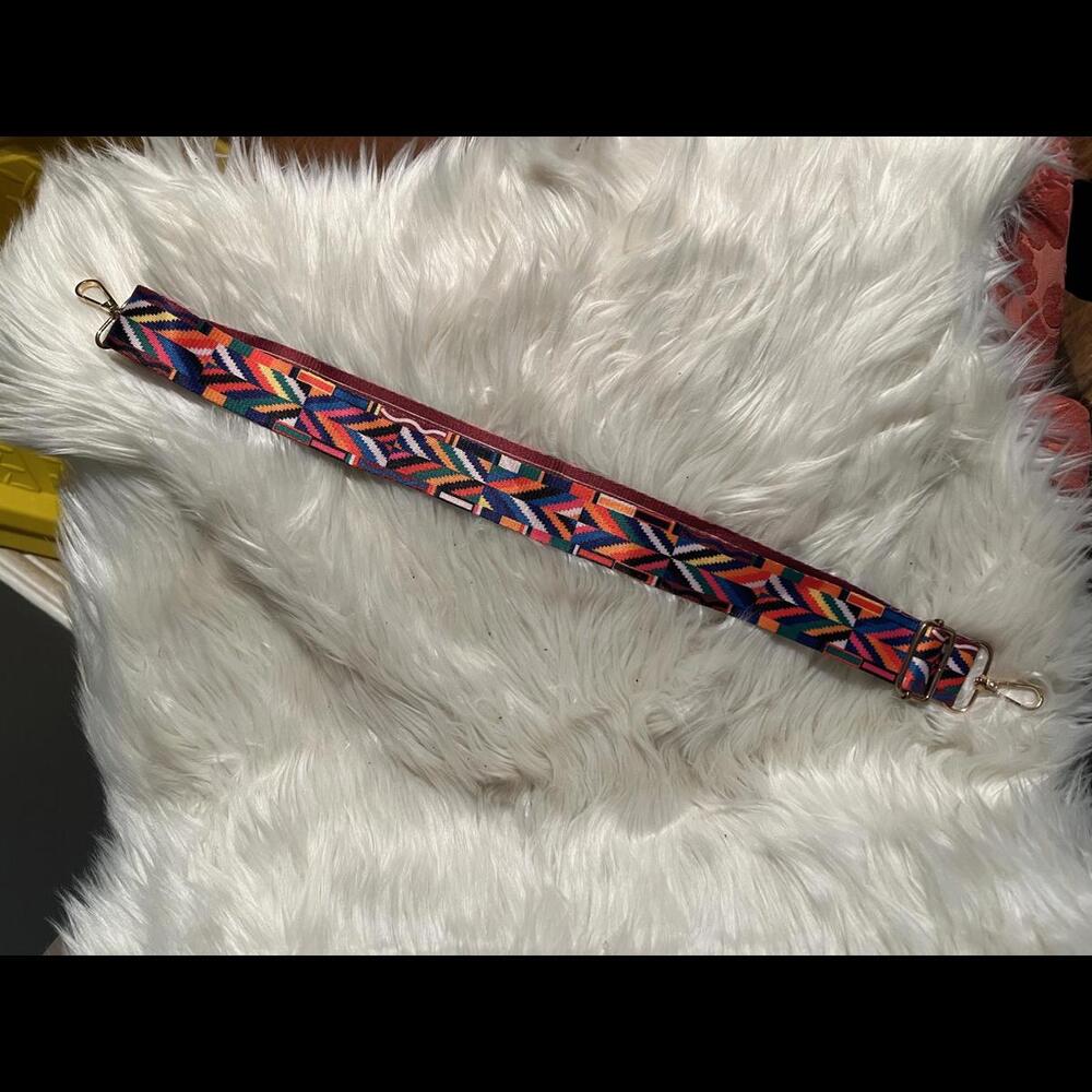 Colorful Ethnic Pattern Handbag Strap - Picture 2 of 2